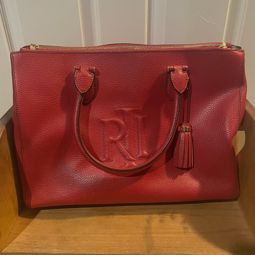 Red Ralph Lauren Satchel